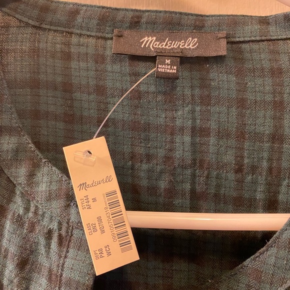 Madewell. Casual button up peasant top - Picture 5 of 8